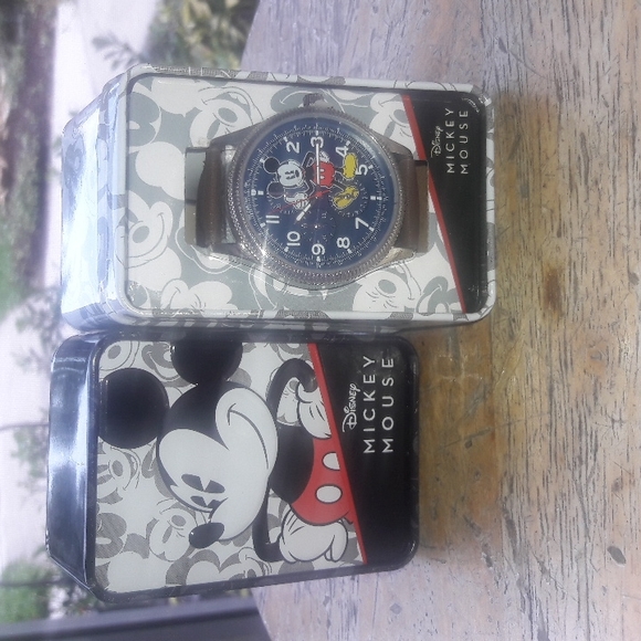 Disney Accessories - Disney Mickey Mouse Accutime Watch Brown Band NIB